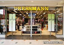 Магазин Дрессманн (Dressmann) в одном из торговых центров Финляндии