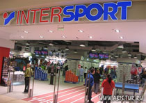 Магазин Интерспорт (Intersport) в одном из торговых центров Финляндии