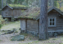 Старинная изба на острове Сеурасаари рядом с Хельсинки